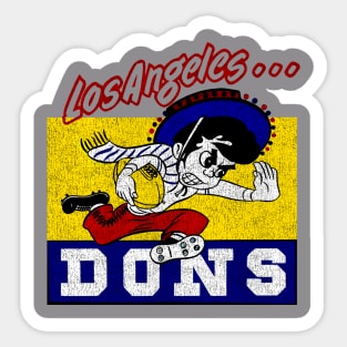 Vintage Los Angeles Dons Sticker